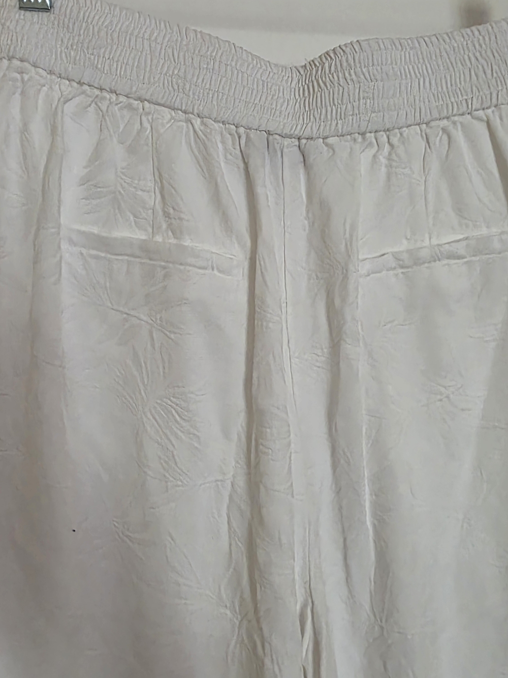 House of Harlow Wide-Leg Chic Boho Pants White Medium - Picture 7 of 8